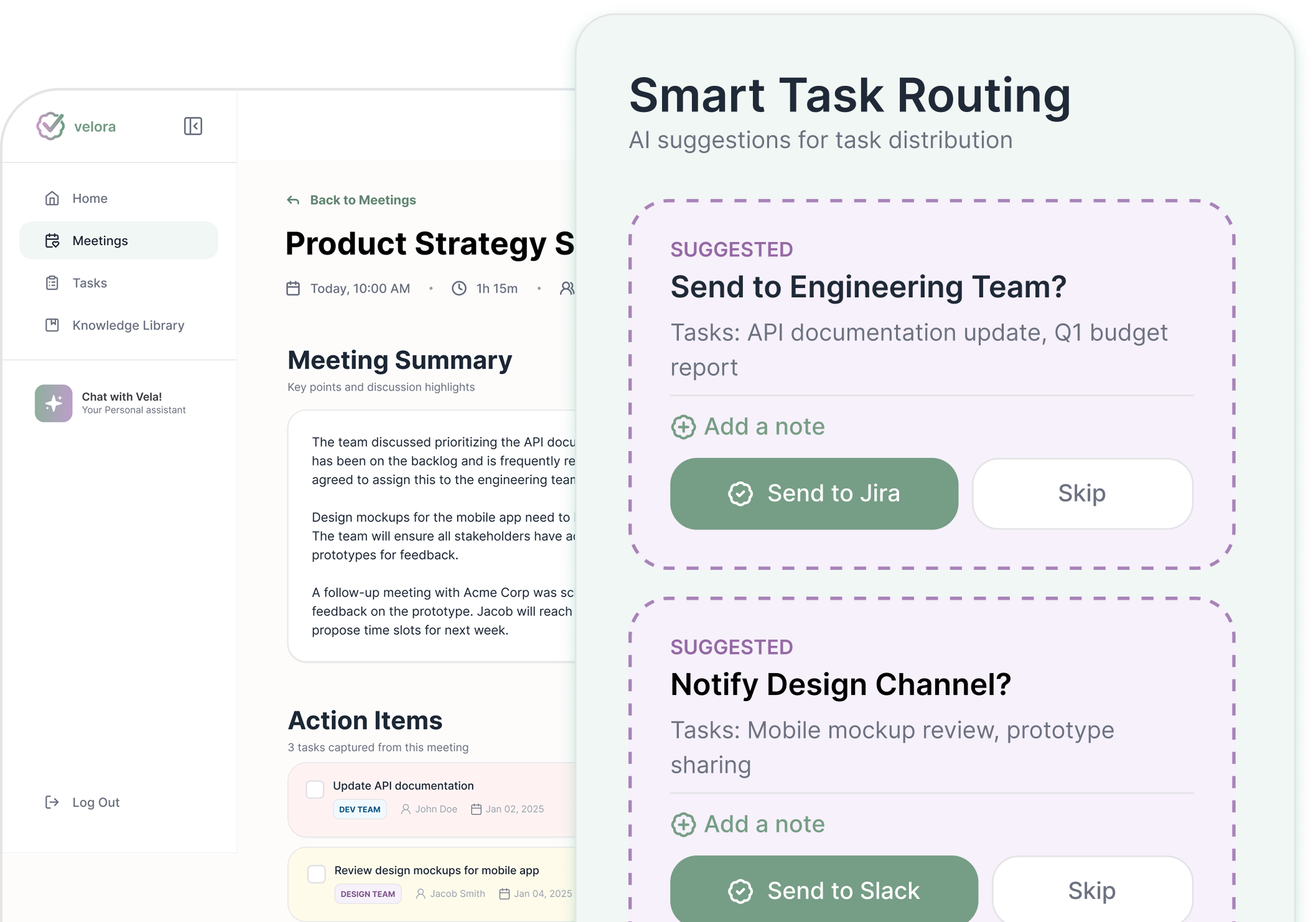 Smart Task Routing mockup